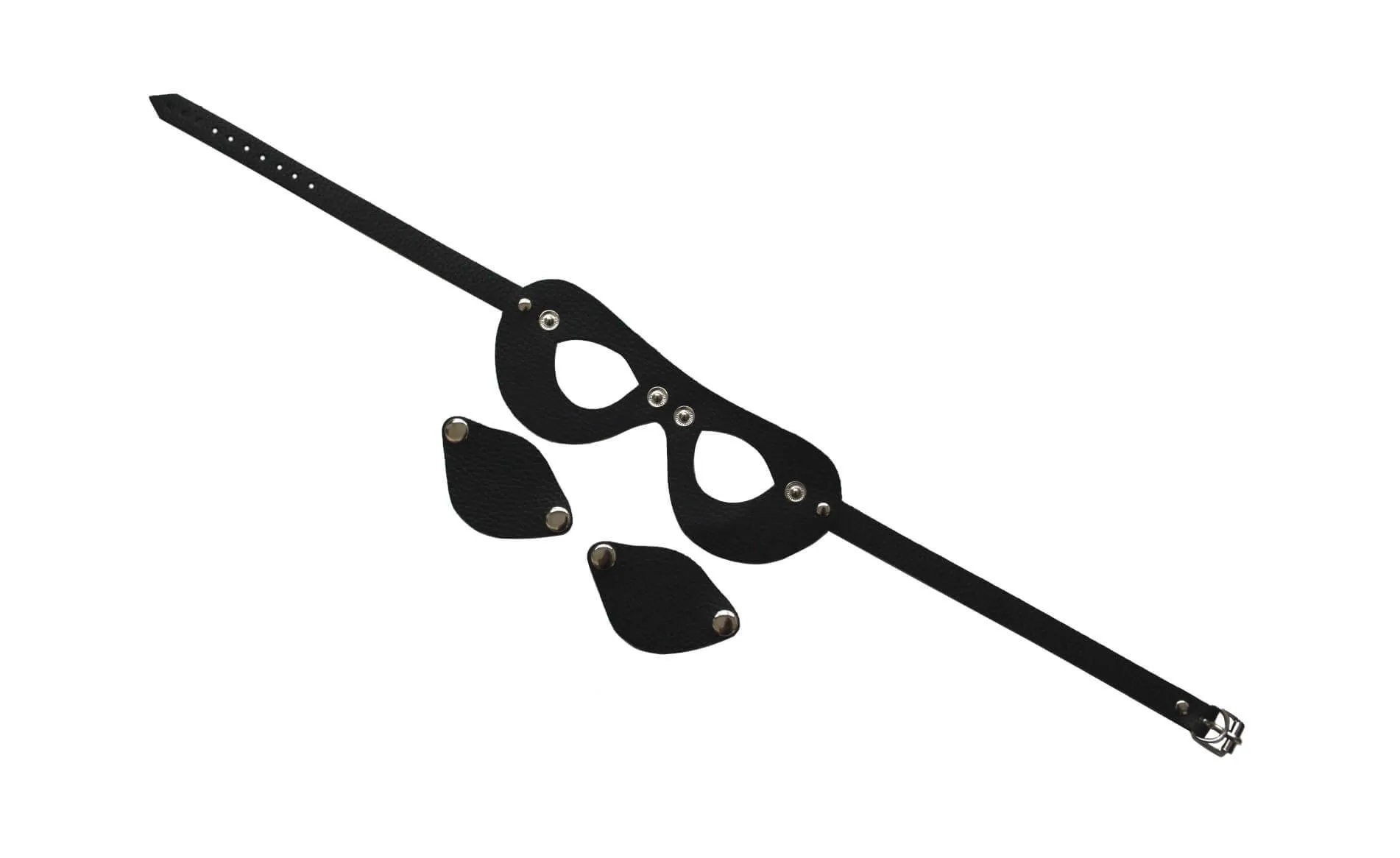 очки-шоры pinkrabbit кожаные, черные в Севастополе