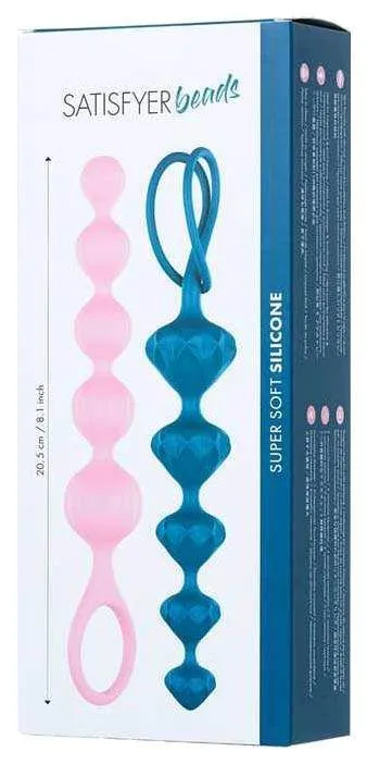 набор анальных цепочек satisfyer beads, цветные в Севастополе