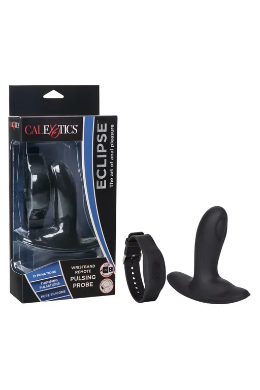 Анальный стимулятор Pulsing Probe с функией "пульсирующее воздействие" и управлением с браслета