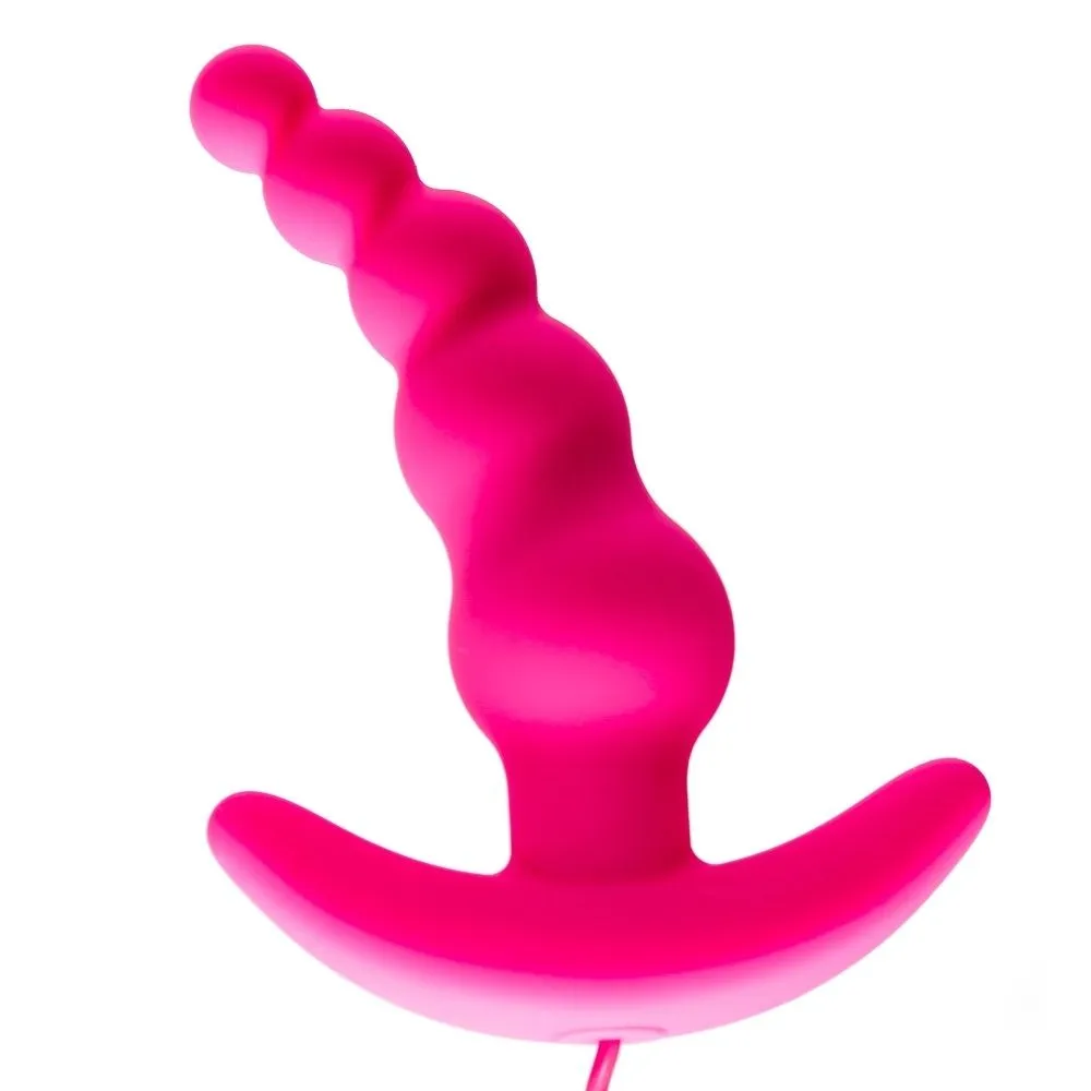 вибропробка с пультом aphrodisia beads style, розовая в Севастополе