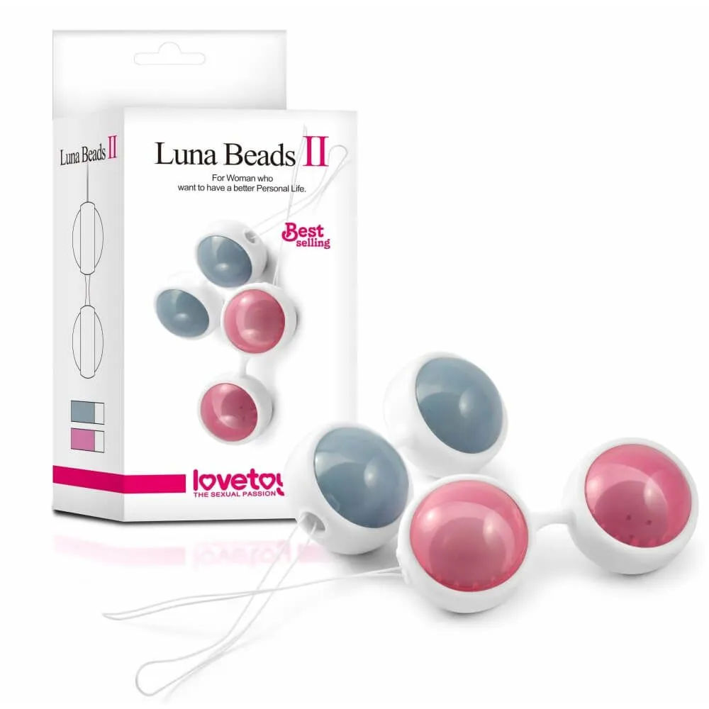 вагинальные шарики lovetoy luna beads, голубые в Севастополе