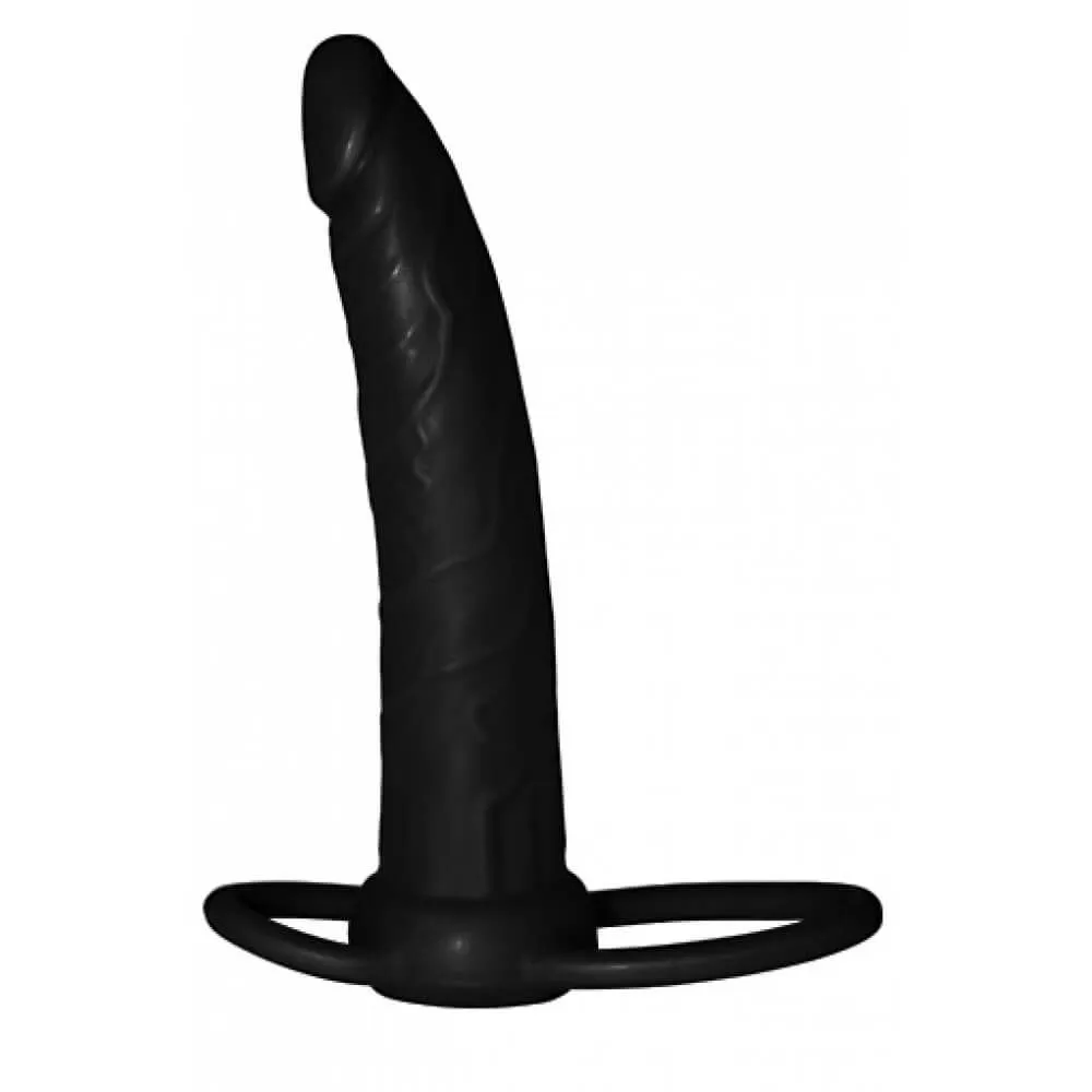 насадка анальная lovetoy silicone fantasy duoble prober, чёрная в Севастополе