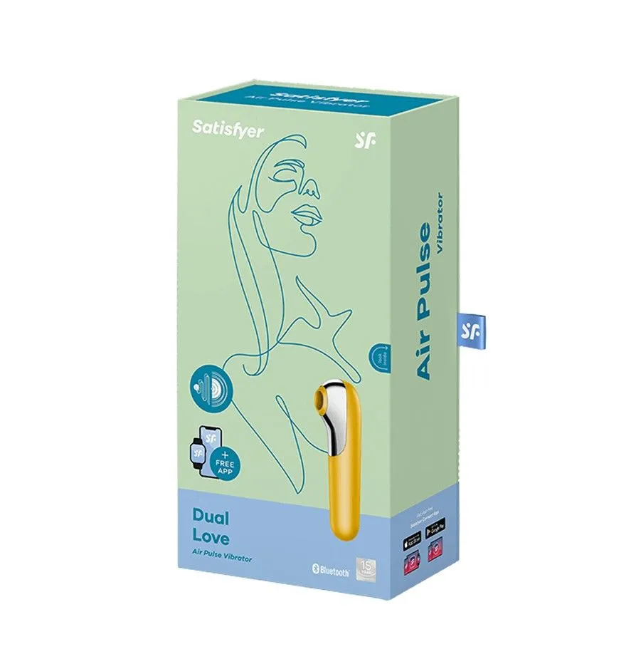 вакуум-волновой бесконтактный стимулятор клитора satisfyer dual love, жёлтый в Севастополе