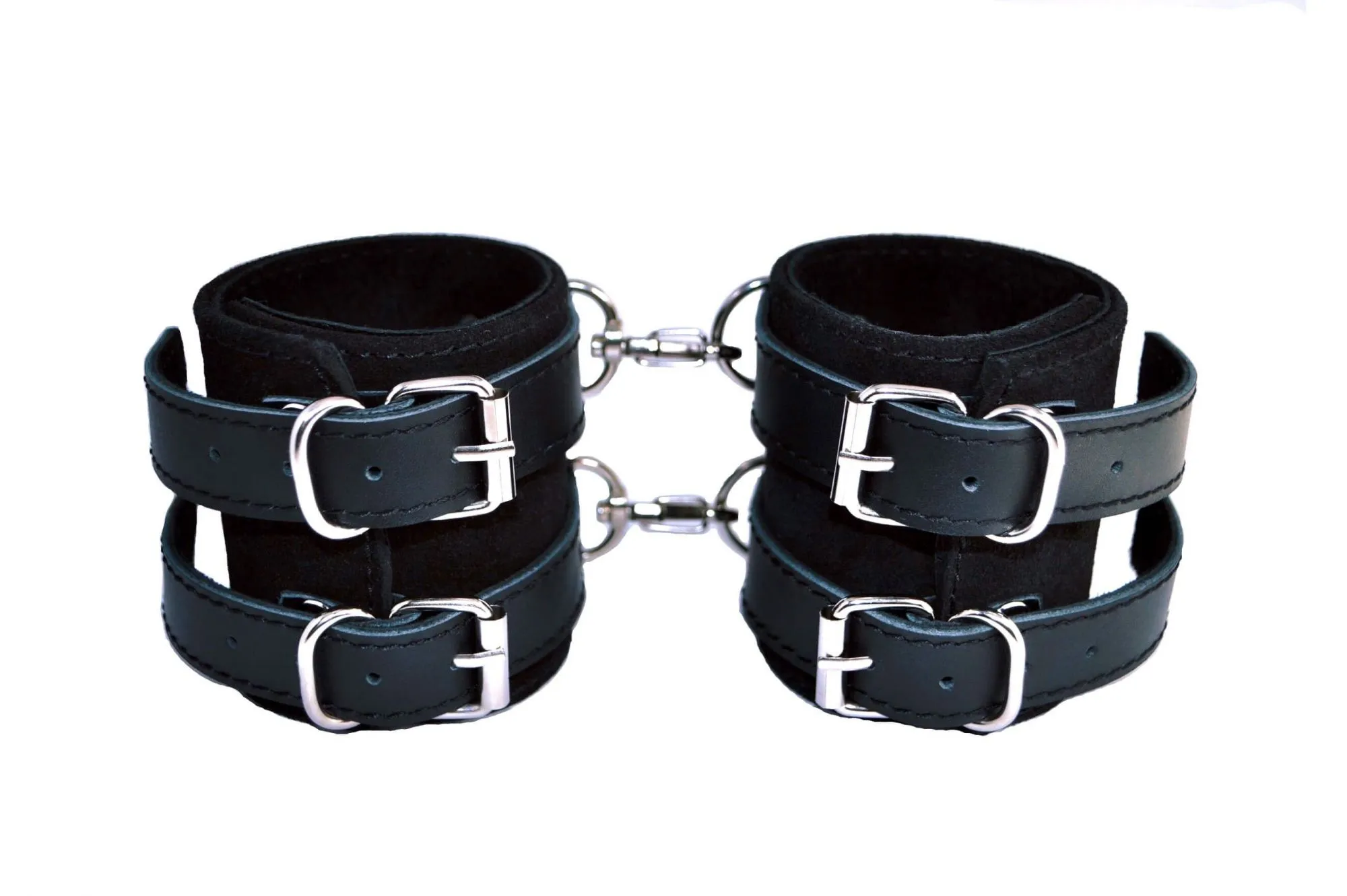 наручники декоративные индиго с держателем на цепочке, черные в Севастополе