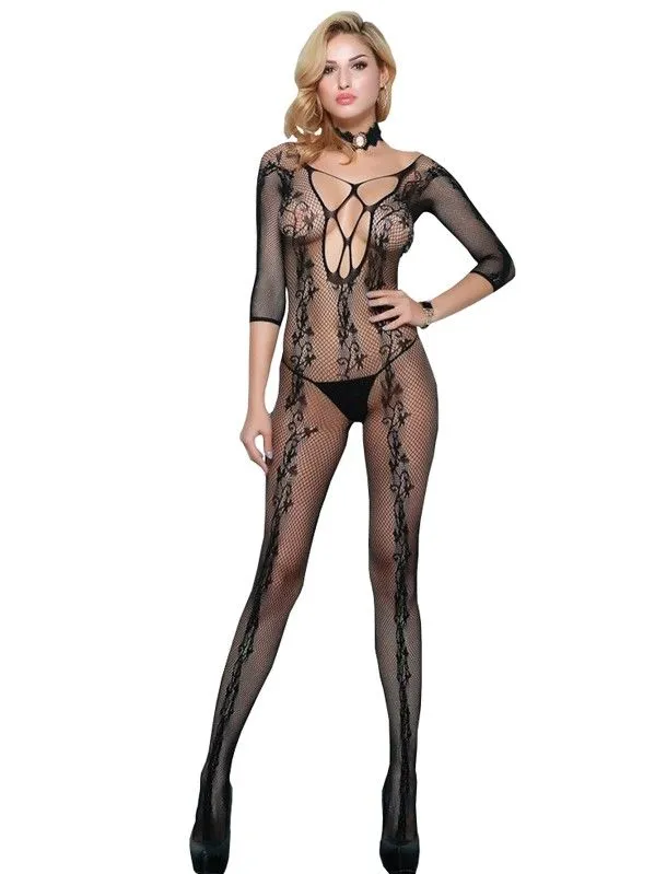 Эротическое комбинезон-сетка, черная в Севастополе