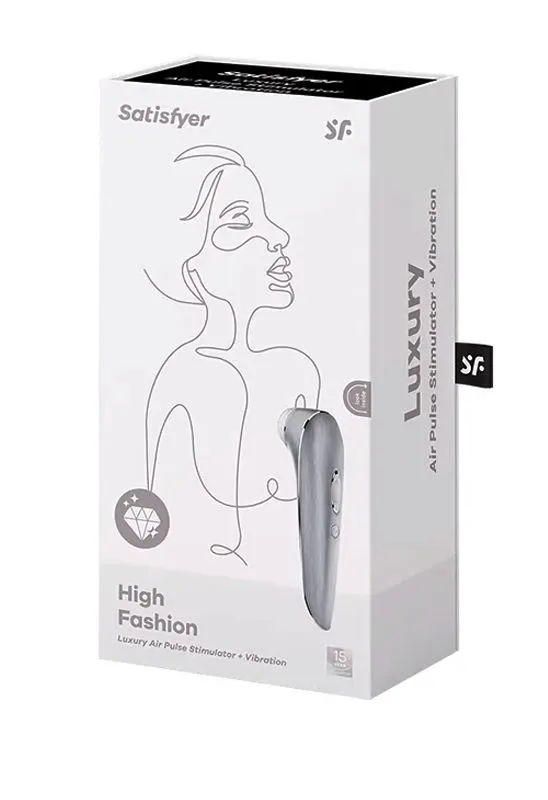 вибро-вакуумно-волновой стимулятор satisfyer high fashion, серебристый в Севастополе