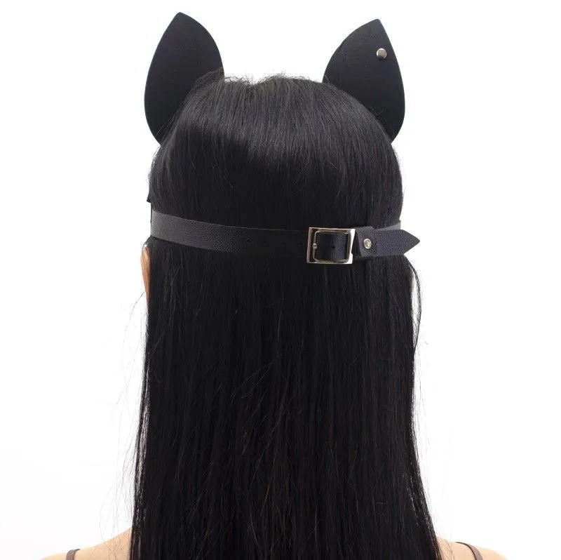 маска кошки со стразами pinkrabbit , чёрная в Севастополе