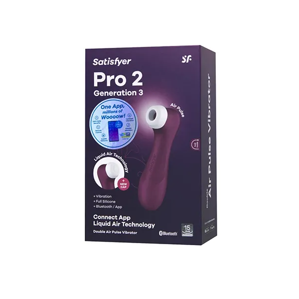 клиторальный вибростимулятор satisfyer pro 2 generation 3 with liquid air, бордовый в Севастополе