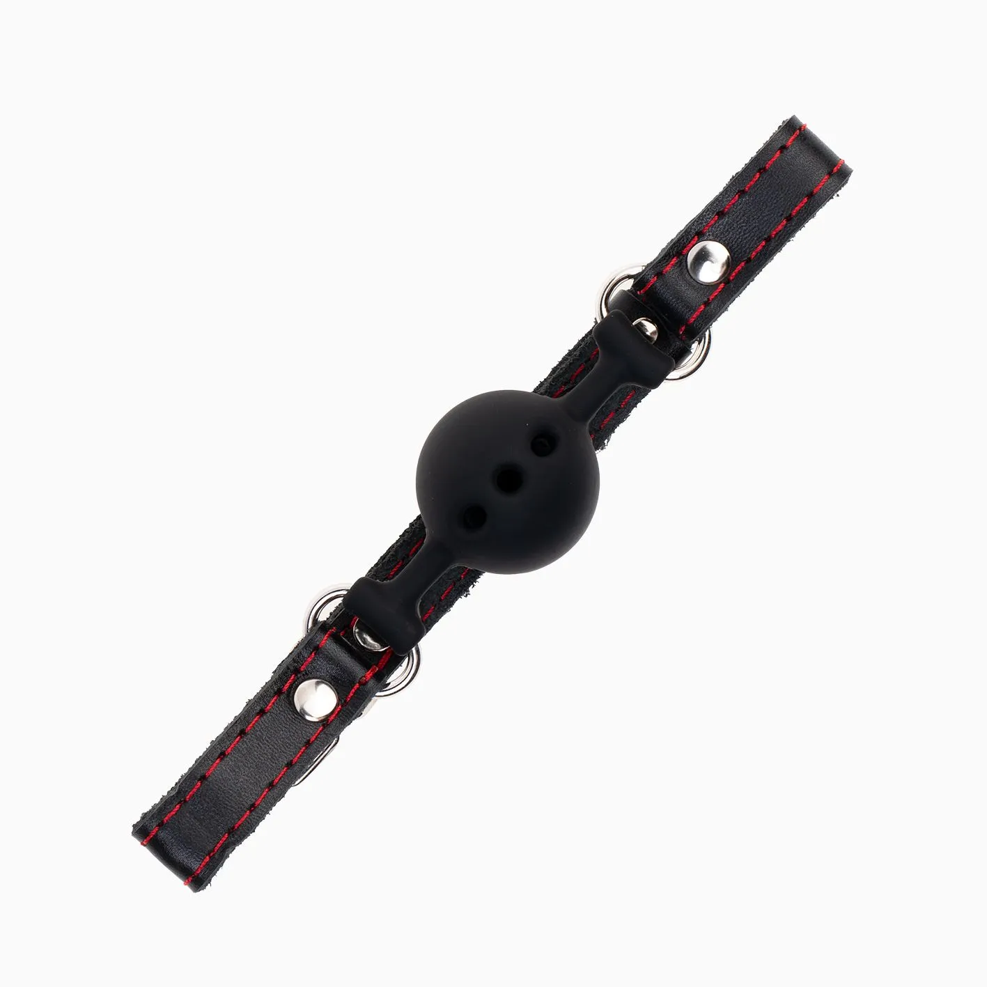 кляп pink rabbit с черным силиконовым шариком (красная строчка) в Севастополе