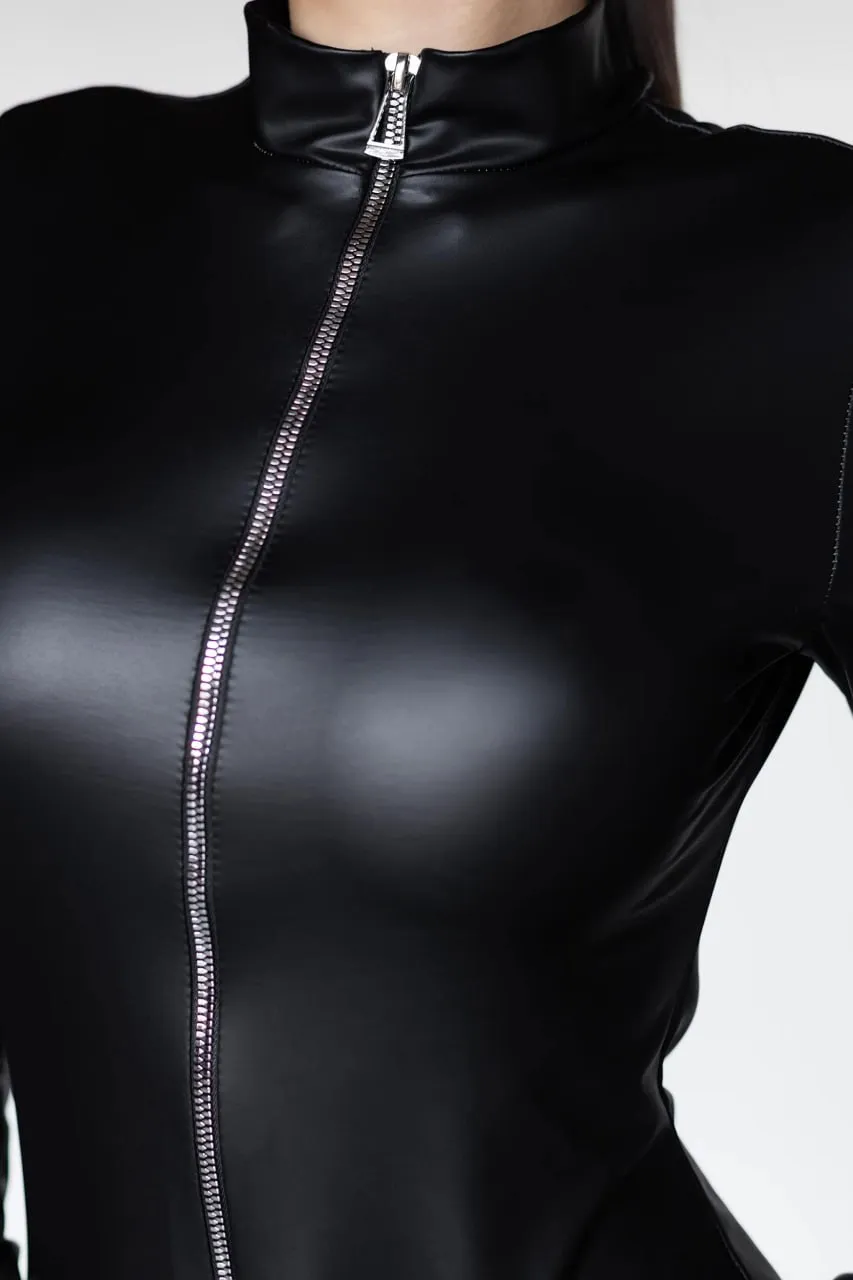 Эротическое комбинезон pinkrabbit из экокожи на молнии в Севастополе