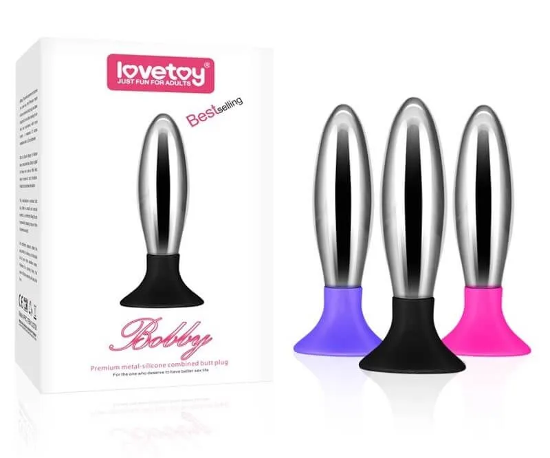 анальная пробка lovetoy bobby, розовая в Севастополе