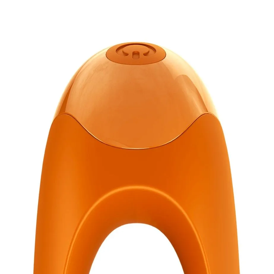 мини-вибратор на палец satisfyer candy cane, оранжевый в Севастополе