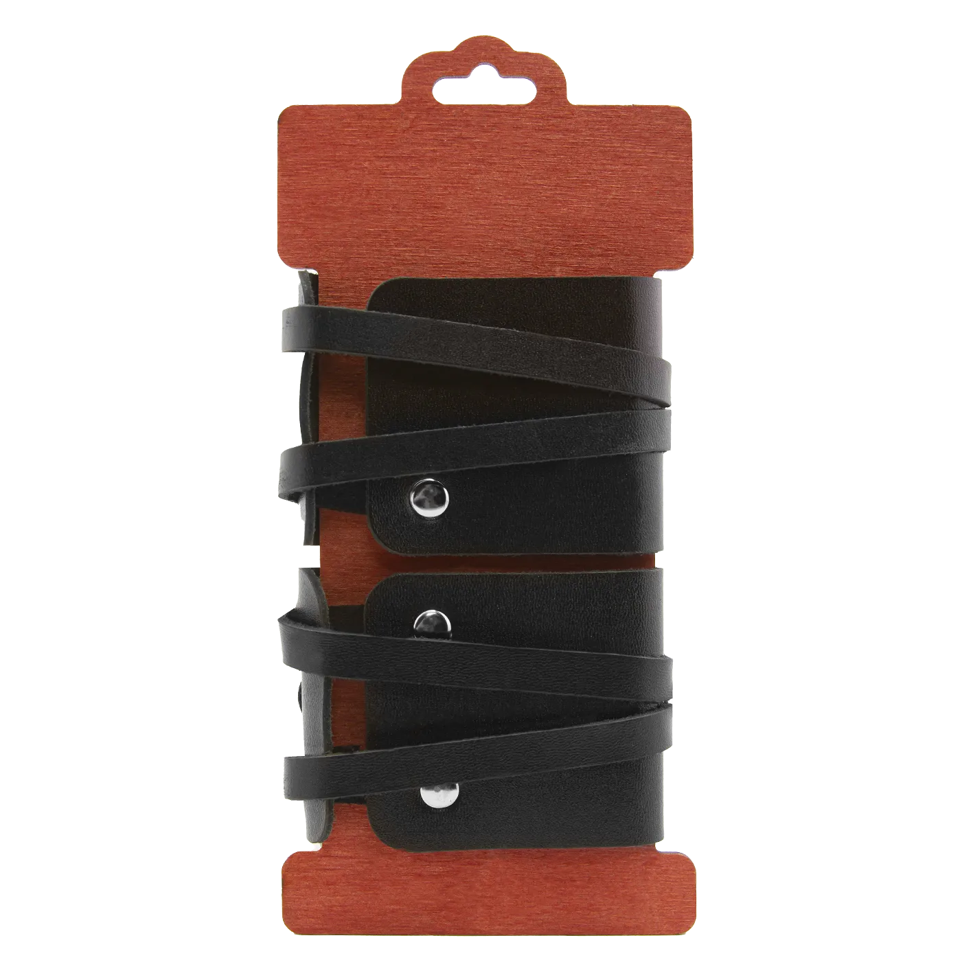 наручники pinkrabbit из черной кожи с креплением в виде веревочек в Севастополе