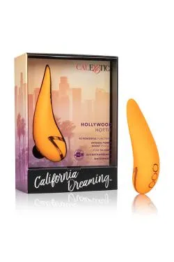 Мини вибромассажер Hollywood Hottie с фунцией «мерцающий язычок»