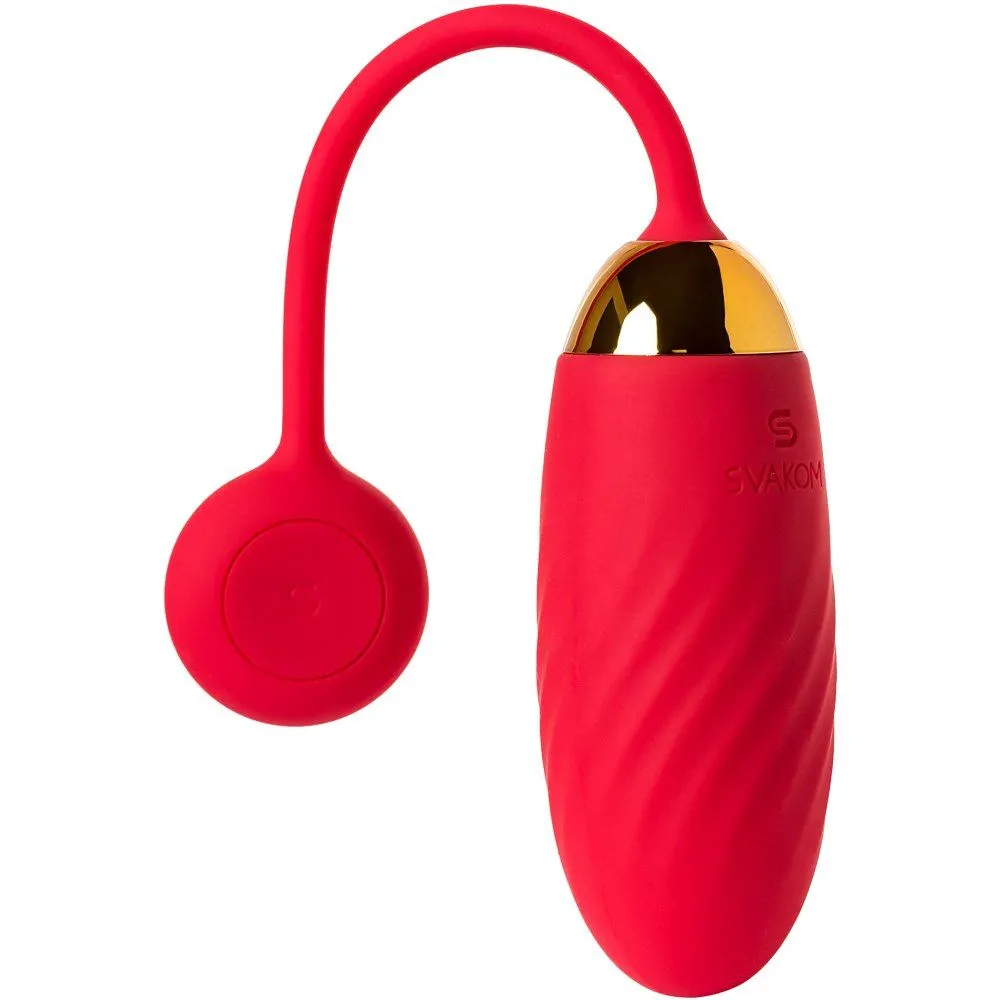 Виброяйцо с приложением Svakom Ella, красное