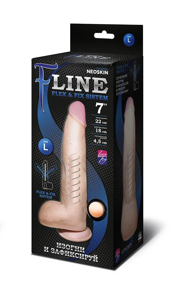 фаллоимитатор неоскин на присоске flex & fix sistem в Севастополе