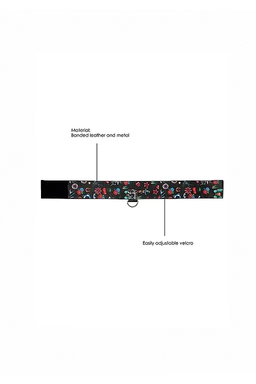 ошейник printed collar with leash old school tattoo style в Севастополе