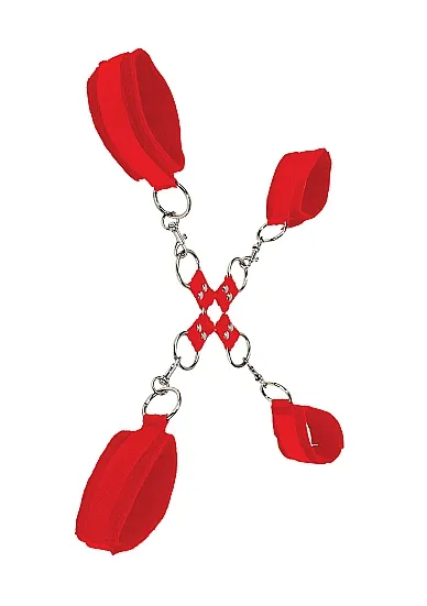 крестообразные наручники (оковы, фиксаторы) для рук и ног velcro hand and leg cuffs в Севастополе