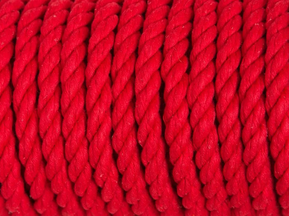 хлопковая веревка для шибари pinkrabbit красная, 20 м в Севастополе