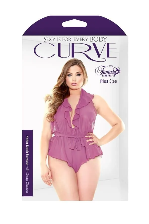 Эротическое боди fantasy lingerie halter neck romper, розовое в Севастополе