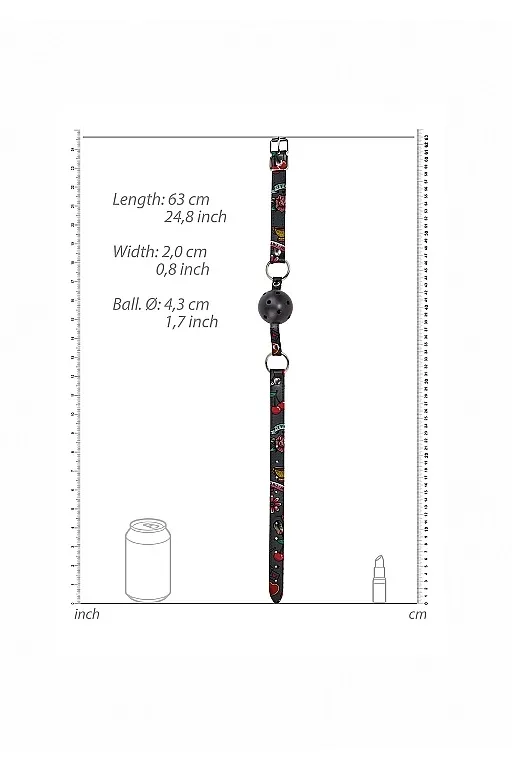 кляп breatheable ball gag old school tattoo style в Севастополе