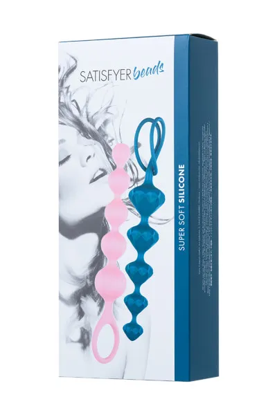 набор из 2 цепочек satisfyer beads colored 000862sa в Севастополе