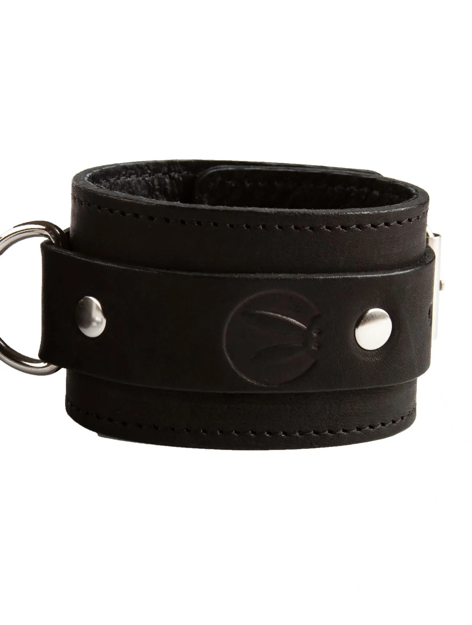 Наручи декоративные узкие PinkRabbit с логотипом, черные