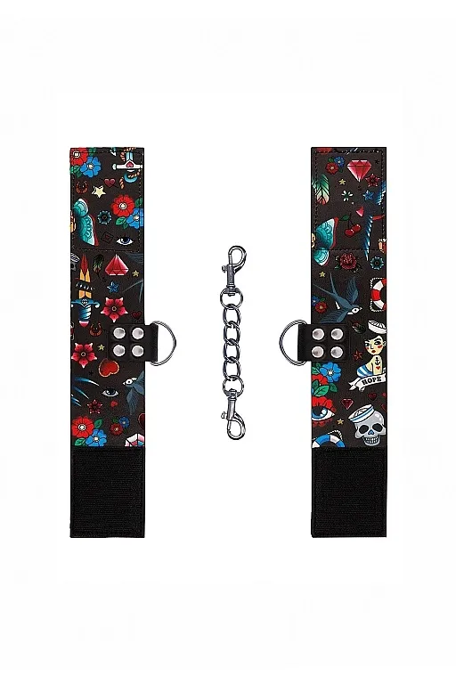 наножники на цепочке printed ankle cuffs old school tattoo style в Севастополе