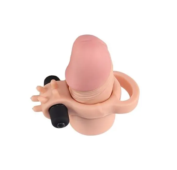 насадка на член lovetoy pleasure x-tender 7 inch, с вибрацией в Севастополе