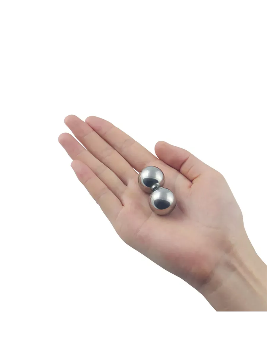 вагинальные шарики lovetoy passion dual balls, серебристый в Севастополе