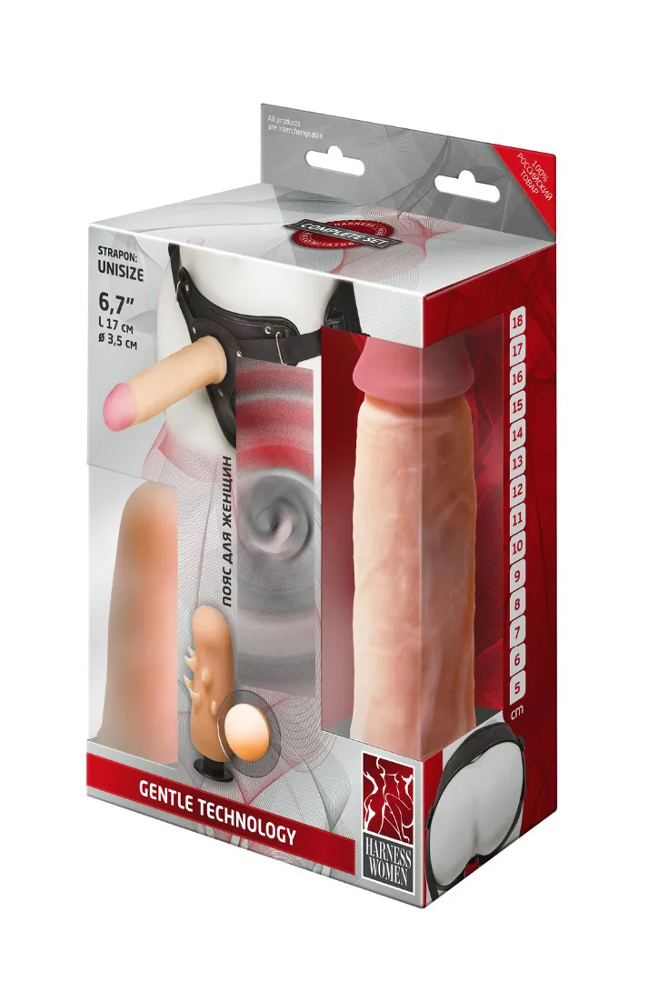 фаллоимитатор неоскин с поясом harness 837703ru в Севастополе