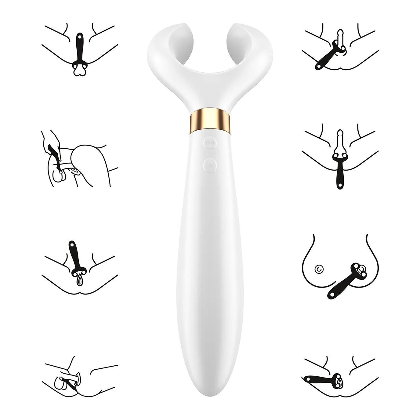вибромассажер для пары satisfyer endless fun white 001043sa в Севастополе
