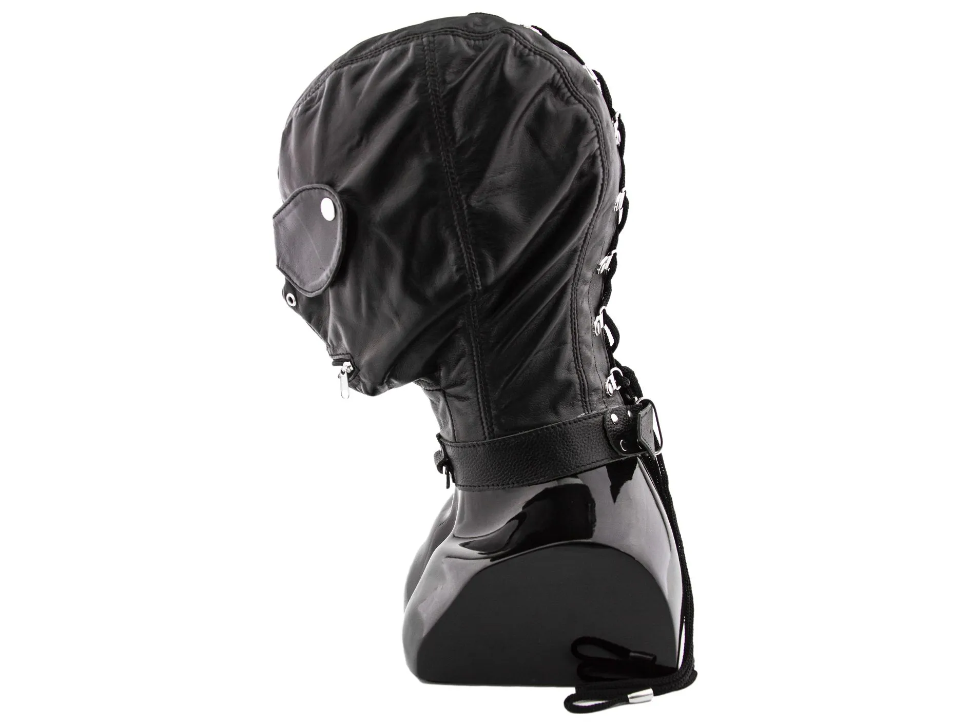 шлем pinkrabbit с ошейником и шорами, черный в Севастополе