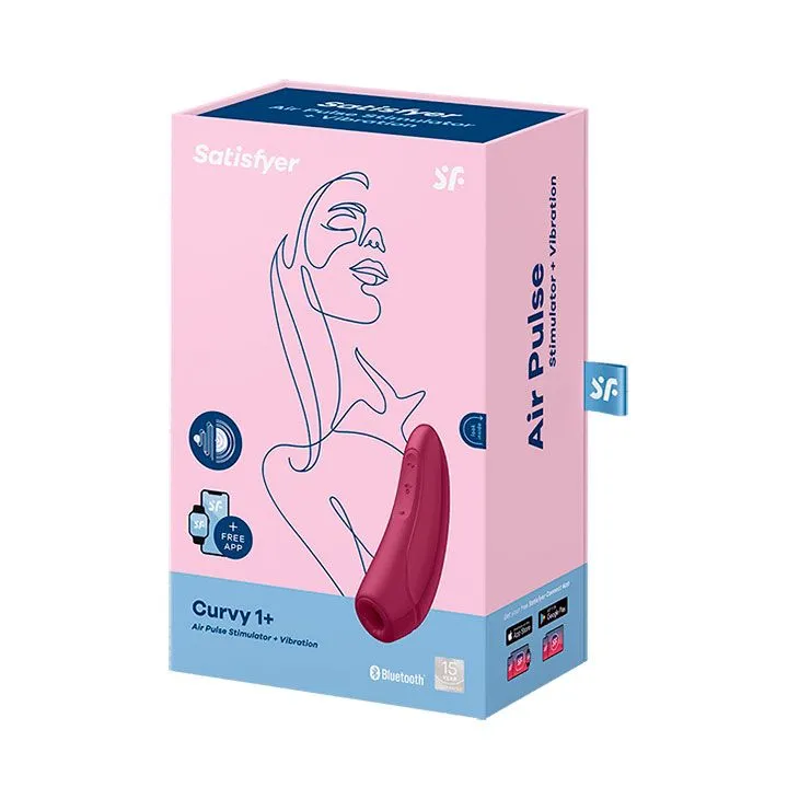 вакуум-волновой бесконтактный cтимулятор satisfyer curvy 1+, бордовый в Севастополе