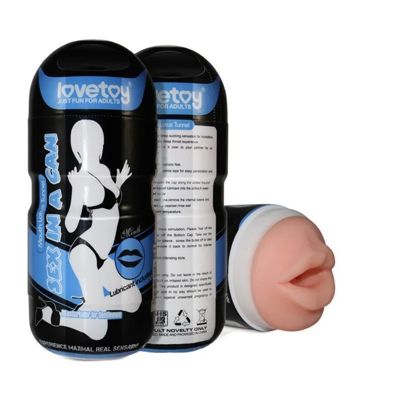 Мастурбатор Lovetoy Sex In A Can Mouth Lotus Tunnel, телесный