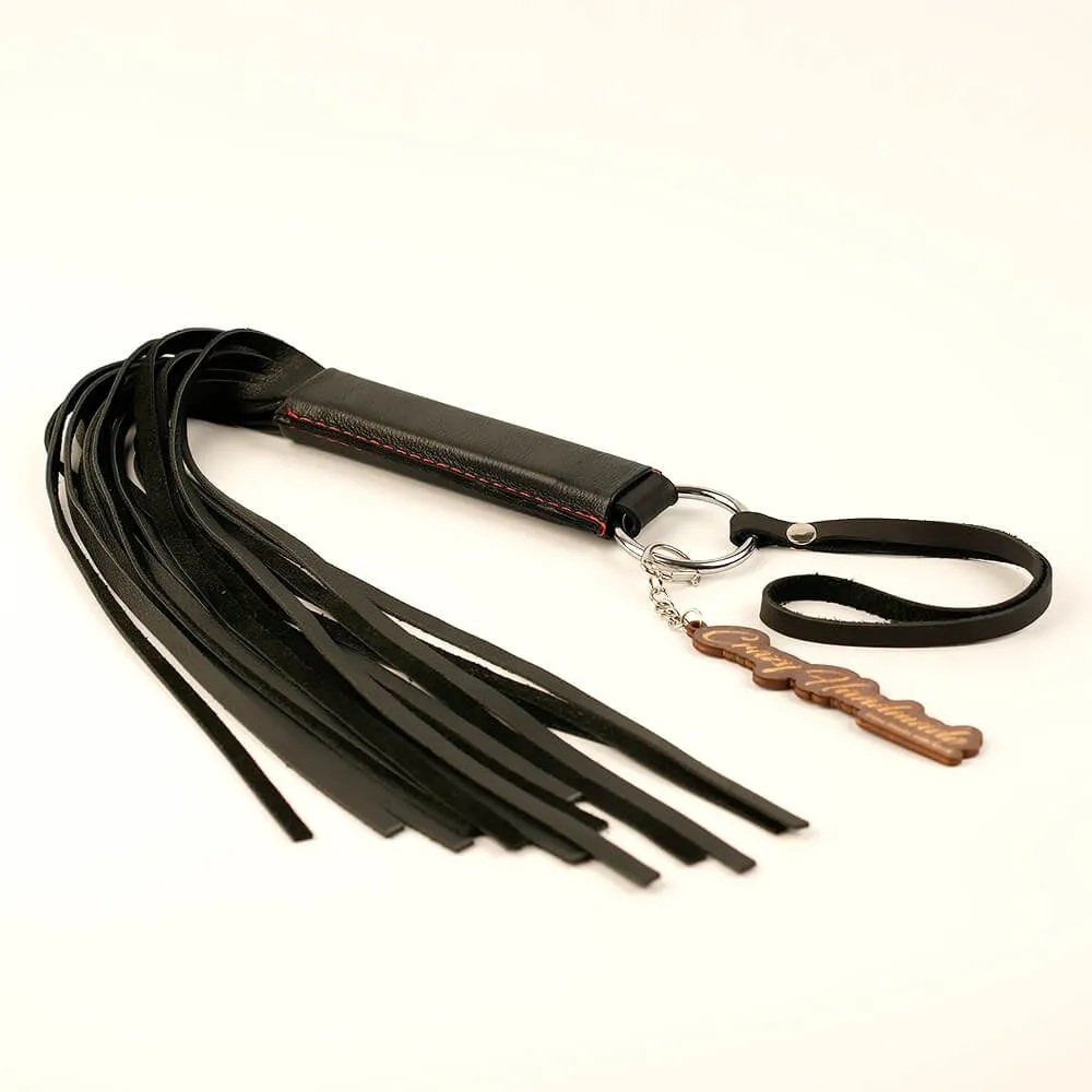 плеть классическая pinkrabbit из натуральной кожи, чёрная в Севастополе