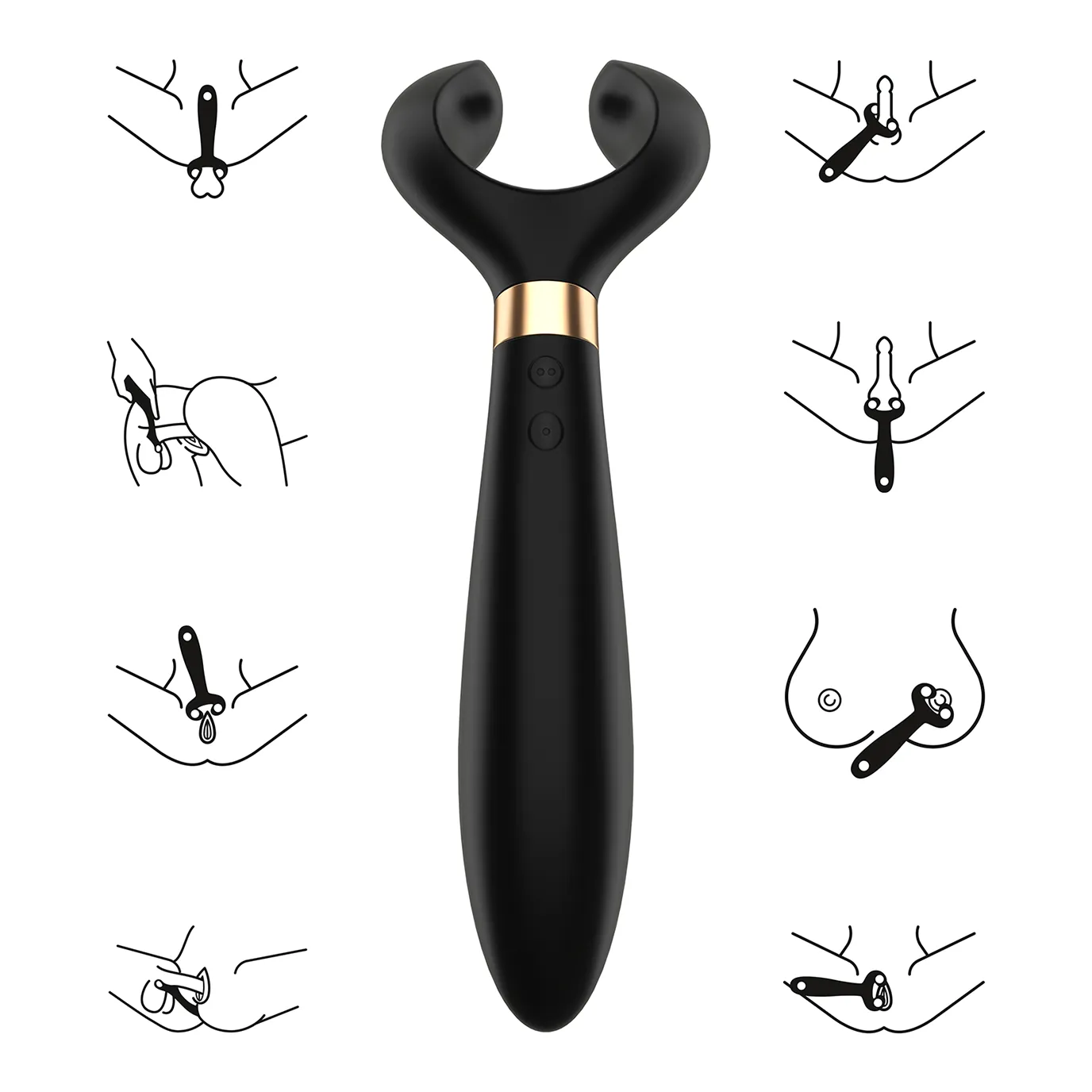 вибромассажер для пары satisfyer partner multifun 3 black 001098sa в Севастополе