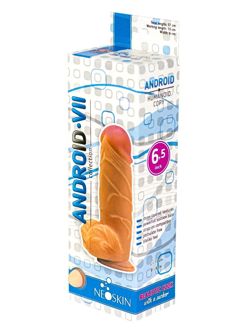 фаллоимитатор на присоске android collection-vii 6.5" 554403ru в Севастополе