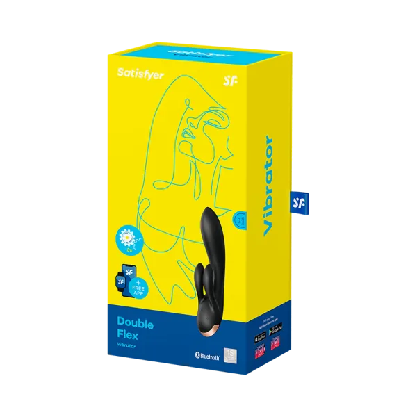 вибратор satisfyer double flex connect app black 002583sa в Севастополе