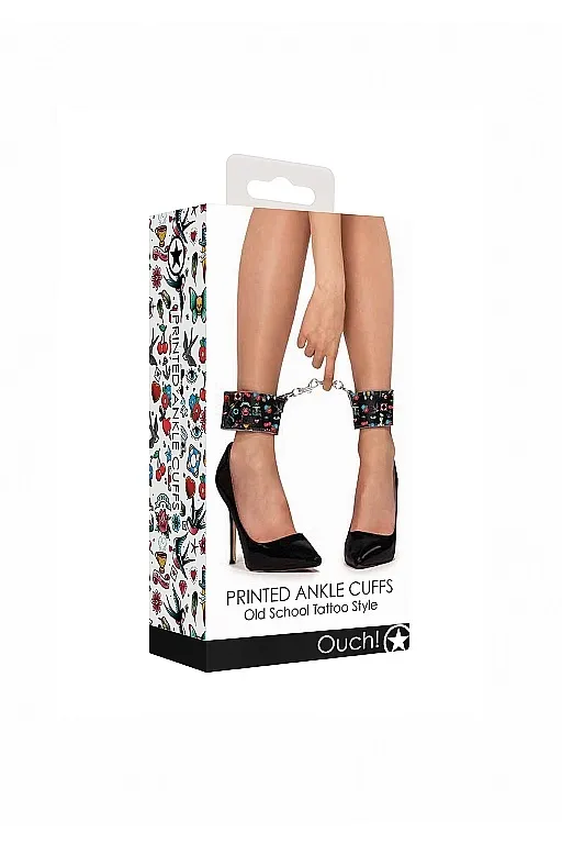 наножники на цепочке printed ankle cuffs old school tattoo style в Севастополе