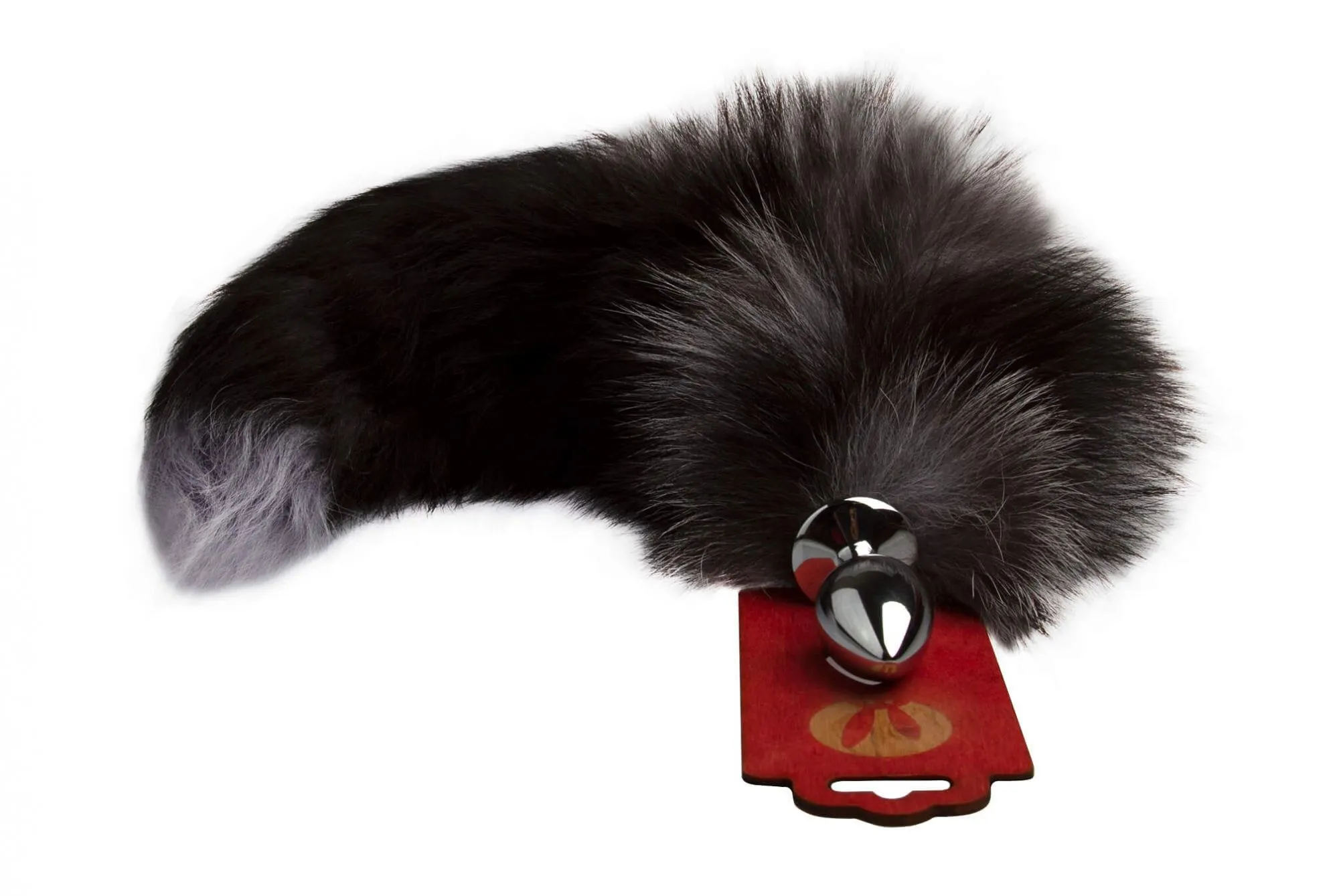 Анальная пробка PinkRabbit с натуральным лисьим хвостом