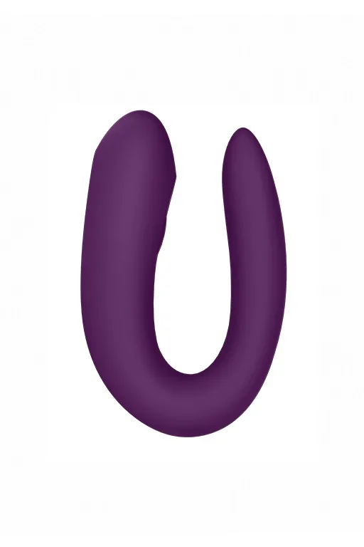 парный вибратор satisfyer double joy с возможностью управления через приложение (фиолетовый) в Севастополе