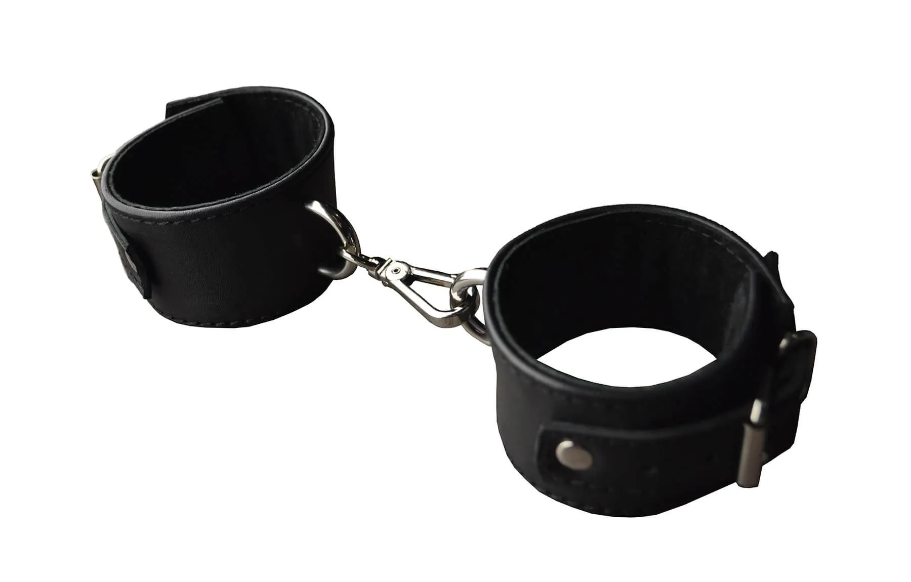 наручники декоративные гладкие индиго с 2 полукольцами, черные в Севастополе