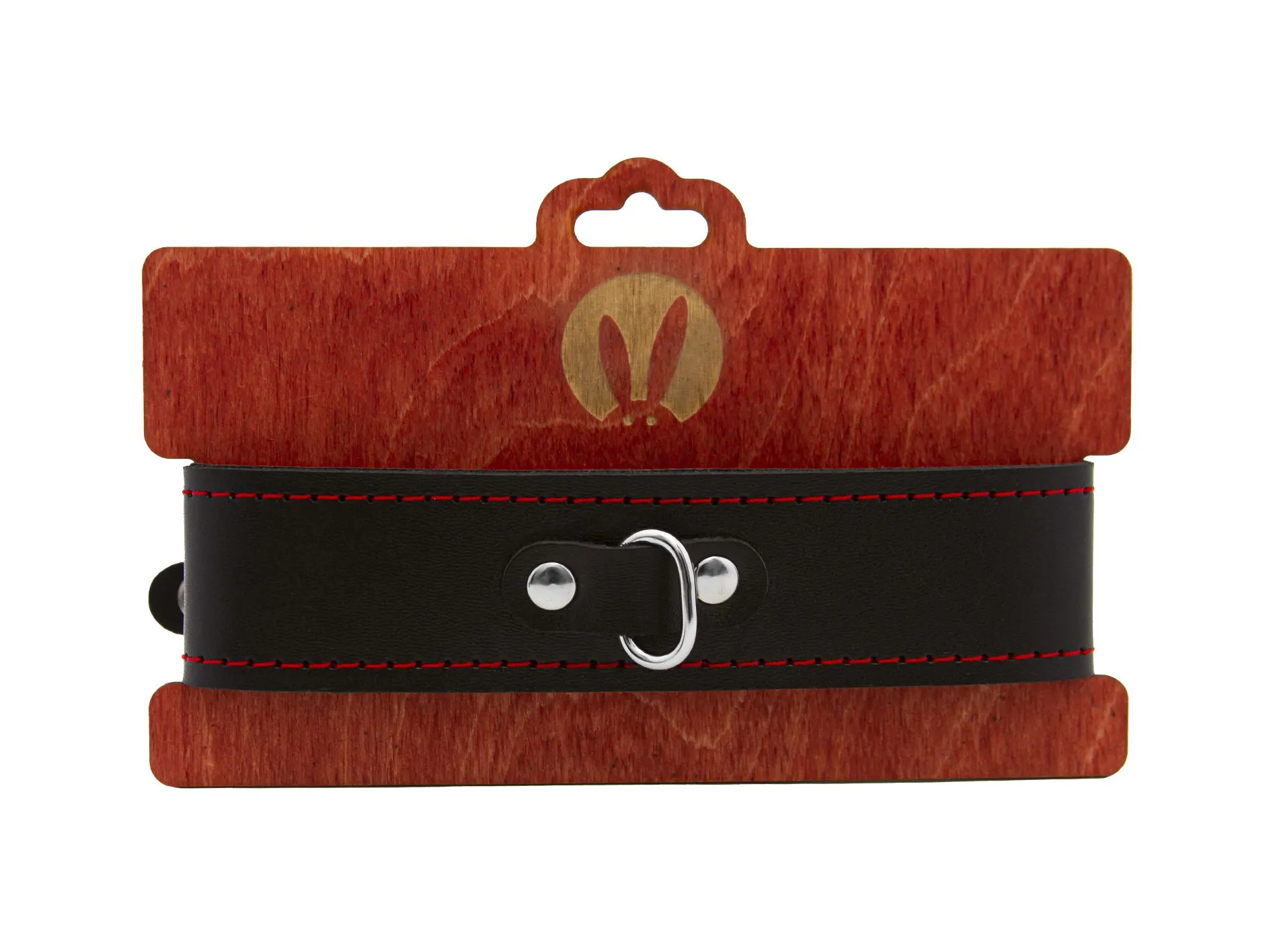 ошейник pinkrabbit двухслойный, с красной строчкой в Севастополе