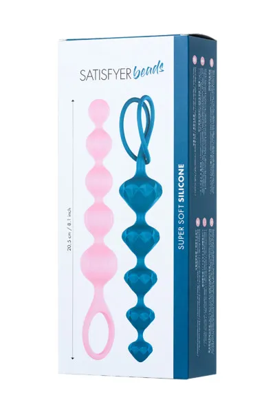 набор из 2 цепочек satisfyer beads colored 000862sa в Севастополе