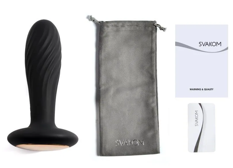 анальная пробка ребристая svakom bella, черная в Севастополе