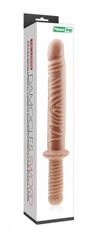 фаллоимитатор двойной lovetoy дамоклов меч, телесный в Севастополе