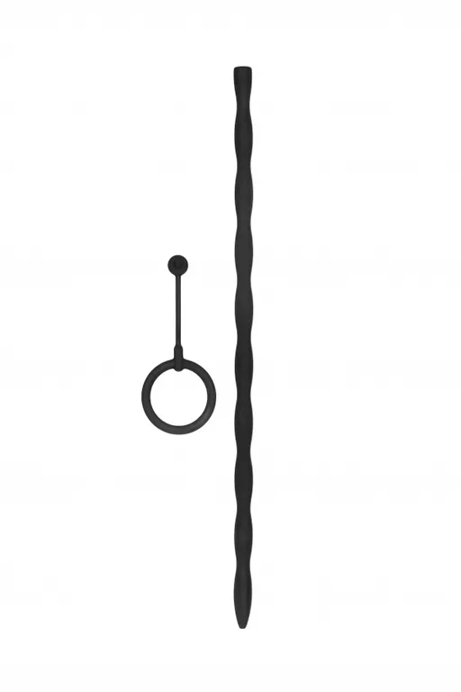 стимулятор уретры с кольцом на головку silicone plug & cock ring set в Севастополе