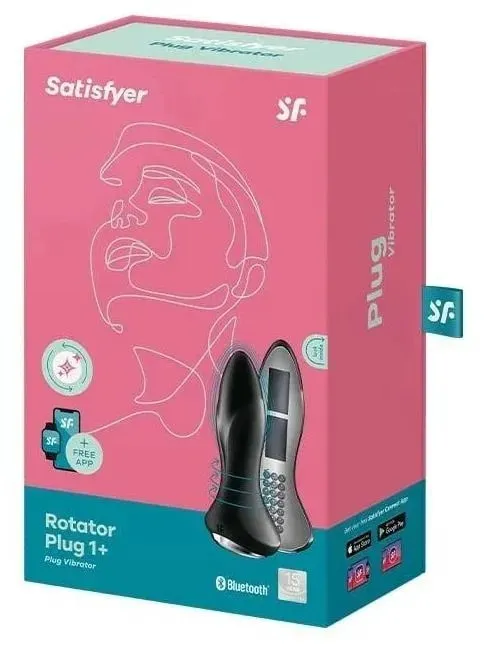 анальная пробка с вибрацией satisfyer rotator plug 1+ black 003153sa в Севастополе