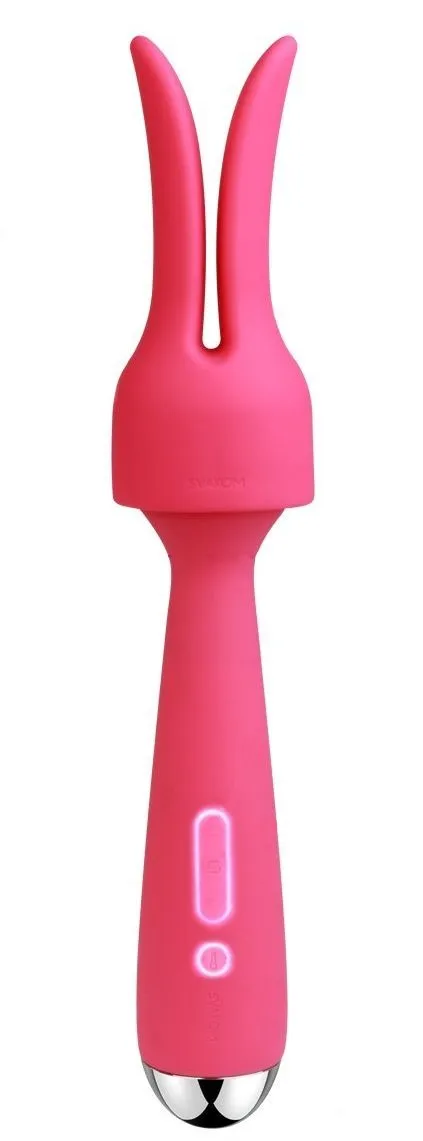 универсальный массажер с насадкой svakom emma, розовый в Севастополе